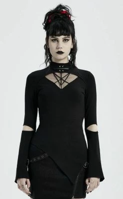 Punk Rave A La Morte Mesh Yoke Top