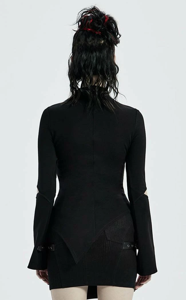 Punk Rave A La Morte Mesh Yoke Top 8 Punk Rave A La Morte Mesh Yoke Top