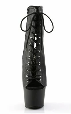 Pleaser ADORE-1016 Black / Black Matte Ankle Boots Pole Shoes