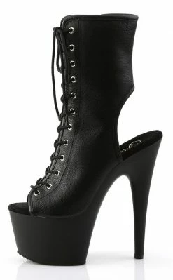 Pleaser ADORE-1016 Black / Black Matte Ankle Boots Pole Shoes