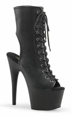 Pleaser ADORE-1016 Black / Black Matte Ankle Boots Pole Shoes