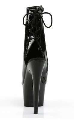 Pleaser ADORE-1018-3 Blk/Blk-Pewter RS Ankle Boots Pole Shoes