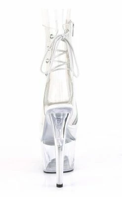 Pleaser ADORE-1018C Clear/ Clear Ankle Boots Pole Shoes