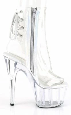 Pleaser ADORE-1018C Clear/ Clear Ankle Boots Pole Shoes