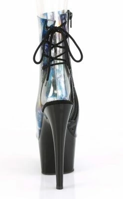 Pleaser ADORE-1018C-RB Translucent Rainbow Ankle Boots 10 Pleaser ADORE-1018C-RB Translucent Rainbow Ankle Boots