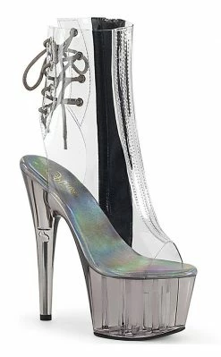 Pleaser Pole Shoes ADORE-1018CT Clear/Smoke Tinted Heels