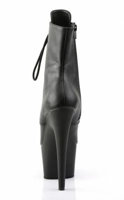Pleaser Pole Shoes ADORE-1020 Black Matte Ankle Boots