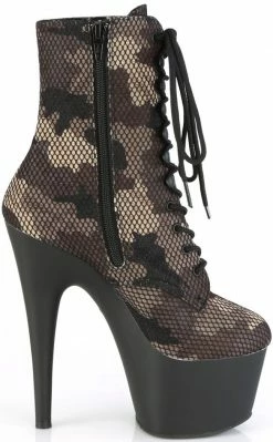 Pleaser ADORE-1020 Fishnet Camo Ankle Boots 11 Pleaser ADORE-1020 Fishnet Camo Ankle Boots