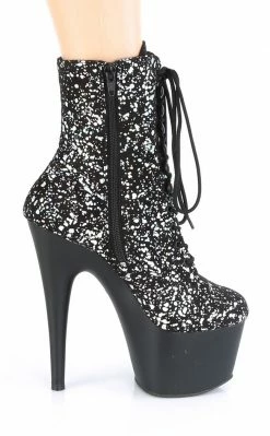 Pleaser ADORE-1020 Hologram Splatter Boots Pole Shoes 10 Pleaser ADORE-1020 Hologram Splatter Boots Pole Shoes