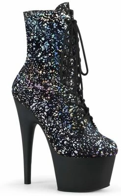 Pleaser ADORE-1020 Hologram Splatter Boots Pole Shoes