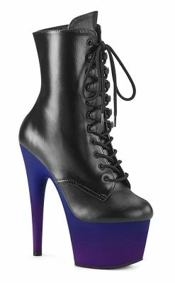 Pleaser ADORE-1020BP Matte Ombre Platform Ankle Boots
