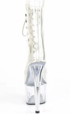 Pleaser ADORE-1020C Clear Platform Ankle Boots