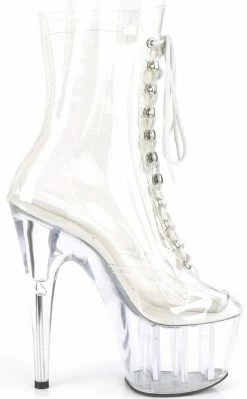 Pleaser ADORE-1020C Clear Platform Ankle Boots