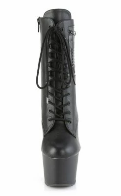 Pleaser ADORE-1020PK Black Matte Ankle Boots