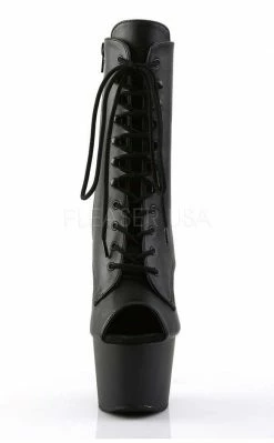 Pleaser Pole Shoes ADORE-1021 Black Matte Ankle Boots