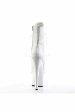 Pleaser Pole Shoes ADORE-1021 White Ankle Boots
