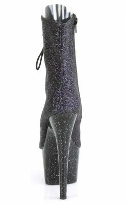 Pleaser Pole Shoes ADORE-1021MG Purple Glitter Ankle Boots