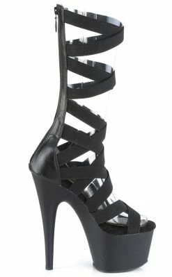 Pleaser ADORE-700-48 Black Matte Sandals