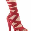 Pleaser ADORE-700-48 Red Matte Sandals Pole Shoes