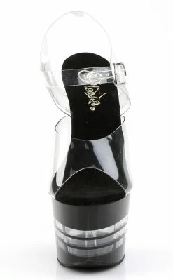 Pleaser ADORE-708LN Clr/Blk Heels