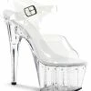 Pleaser ADORE-708LS Clear Heels