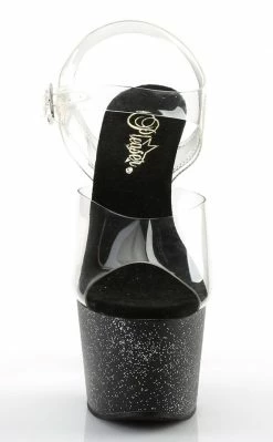 Pleaser ADORE-708MG Clr/ Blk Heels Pole Shoes