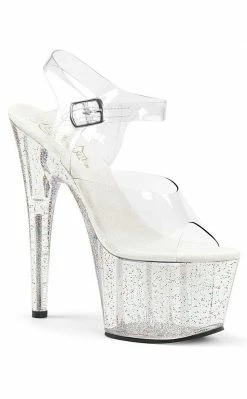 Pleaser ADORE-708MG Clr/Clr Heels