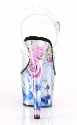 Pleaser ADORE-708MRP Clear/Metallic Multi Heels