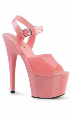 Pleaser ADORE-708N Baby Pink Jelly-Like Heels