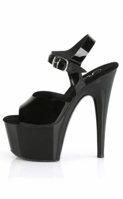 Pleaser ADORE-708N Black Jelly-Like Heels