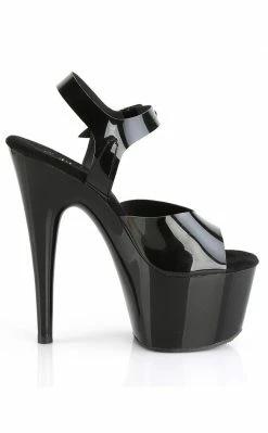 Pleaser ADORE-708N Black Jelly-Like Heels