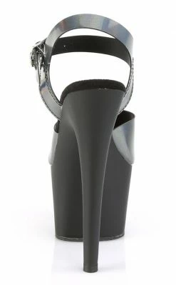 Pleaser ADORE-708N-DT Pewter Hologram Heels Pole Shoes