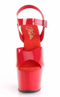 Pleaser Pole Shoes ADORE-708N Red Jelly-Like Heels