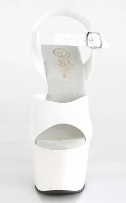 Pleaser Pole Shoes ADORE-708N White Jelly-Like Heels