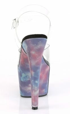 Pleaser Pole Shoes ADORE-708REFL Purple-Blue Reflective Heels