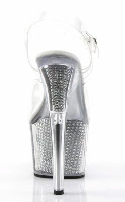 Pleaser ADORE-708SRS Clr/Slv SRS Heels