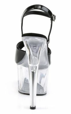Pleaser ADORE-709 Black & Clear Heels