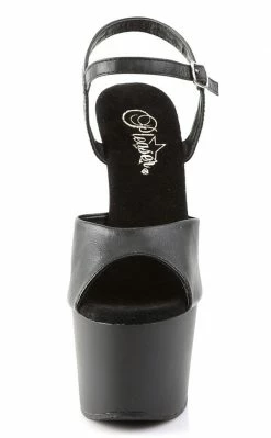 Pleaser ADORE-709 Black Matte Heels