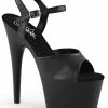 Pleaser ADORE-709 Black Matte Heels