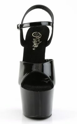 Pleaser ADORE-709 Black Patent Heels Pole Shoes