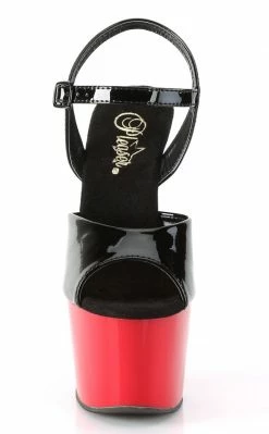 Pleaser ADORE-709 Black / Red Heels Pole Shoes