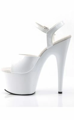 Pleaser ADORE-709 White Heels Pole Shoes