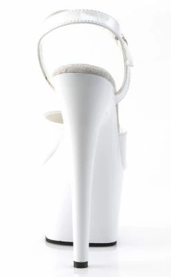 Pleaser ADORE-709 White Heels Pole Shoes