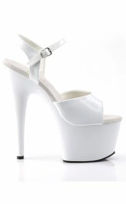 Pleaser ADORE-709 White Heels Pole Shoes