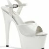 Pleaser ADORE-709 White Heels Pole Shoes