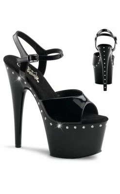 Pleaser Pole Shoes ADORE-709LS Black Heels