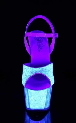 Pleaser ADORE-710UVG Neon Opal Glitter Heels Pole Shoes