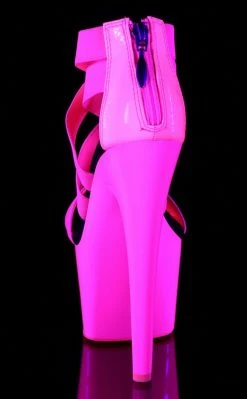 Pleaser Pole Shoes ADORE-769UV Neon Hot Pink Heels 10 Pleaser Pole Shoes ADORE-769UV Neon Hot Pink Heels