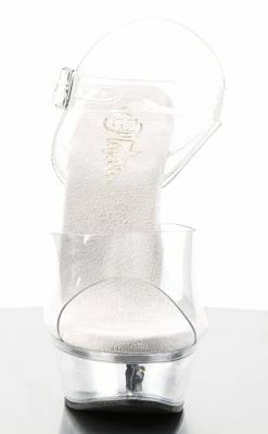 Pleaser Pole Shoes ALLURE-608 Clear Heels