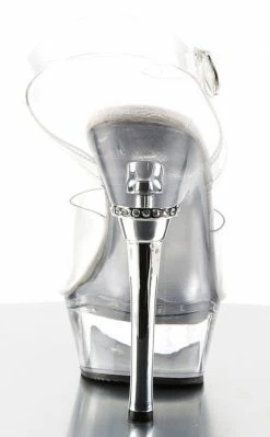Pleaser Pole Shoes ALLURE-608 Clear Heels